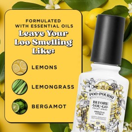 Poo-Pourri Before-You-Go Toilet Spray, Original Citrus, 2 Fl Oz - Lemon, Bergamot and Lemongrass Poo-Pourri Before-You-Go Toilet Spray, Original Citrus, 2 Fl Oz - Lemon, Bergamot and Lemongrass