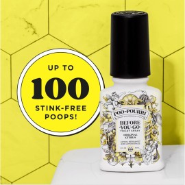 Poo-Pourri Before-You-Go Toilet Spray, Original Citrus, 2 Fl Oz - Lemon, Bergamot and Lemongrass Poo-Pourri Before-You-Go Toilet Spray, Original Citrus, 2 Fl Oz - Lemon, Bergamot and Lemongrass