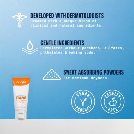 Carpe Sweat Absorbing Hand Lotion, A dermatologist-recommended smooth lotion that helps stop hand sweat, Great for hyperhidrosis (Original Eucalyptus) Carpe Sweat Absorbing Hand Lotion, A dermatologist-recommended smooth lotion that helps stop hand sweat, Great for hyperhidrosis (Original Eucalyptus)