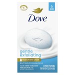 Dove Beauty Bar Gentle Exfoliating With Mild Cleanser 6 Bars More Moisturizing Than Bar Soap For Softer And Smoother Skin 3.75 oz