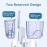 H2ofloss Dental Water Flosser for Teeth Cleaning with 13 Multifunctional Tips&800ml Capacity, Professional Countertop Oral Irrigator Quiet Design(HF-9)