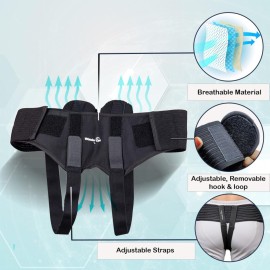 Wonder Care - Inguinal Hernia Support Belt Groin Truss Brace Post Surgery Hernia Pain Relief, Two Compression Pressure Foam Pads, Adjustable Elastic straps-A107 M Wonder Care - Inguinal Hernia Support Belt Groin Truss Brace Post Surgery Hernia Pain Relief, Two Compression Pressure Foam Pads, Adjustable Elastic straps-A107 M