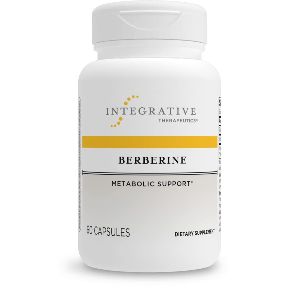 Integrative Therapeutics Berberine - 1000-1500 mg Daily - Berberine HCL Supplement for Metabolic Support* - Gluten-Free & Vegan Supplements for Men & Women - 60 Capsules Integrative Therapeutics Berberine - 1000-1500 mg Daily - Berberine HCL Supplement for Metabolic Support* - Gluten-Free & Vegan Supplements for Men & Women - 60 Capsules