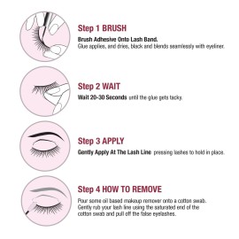 iENVY Super Strong Hold Eyelash Adhesive, Waterproof, 48-Hour Long-Lasting Lash Glue, Latex-Free, Hypoallergenic, Quick-Drying with Brush-On Applicator for Strip Lashes (Clear, 2 Pack)