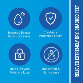 O\'Keeffe\'s for Healthy Feet Foot Cream; Guaranteed Relief for Extremely Dry; Cracked Feet; Clinically Proven to Instantly Boost Moisture Levels; 3.0 Ounce Tube; (Pack of 1)