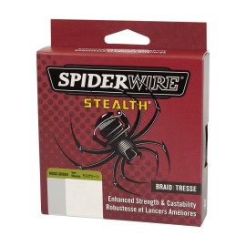 SpiderWire Stealth Superline, Moss Green, 15lb | 6.8kg, 200yd | 182m Braided Fishing Line, Suitable for Freshwater and Saltwater Environments SpiderWire Stealth Superline, Moss Green, 15lb | 6.8kg, 200yd | 182m Braided Fishing Line, Suitable for Freshwater and Saltwater Environments