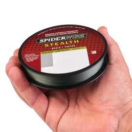 SpiderWire Stealth Superline, Moss Green, 15lb | 6.8kg, 200yd | 182m Braided Fishing Line, Suitable for Freshwater and Saltwater Environments SpiderWire Stealth Superline, Moss Green, 15lb | 6.8kg, 200yd | 182m Braided Fishing Line, Suitable for Freshwater and Saltwater Environments
