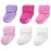 Little Me Baby Girl Socks, 6 Pack, 0-6 Months, Purple/Pink/White
