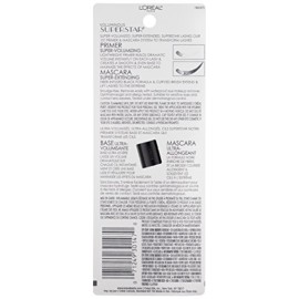 L\'Oreal Paris Cosmetics Voluminous Superstar Mascara, Waterproof, Blackest Black, 0.41 Fl. Oz, 1 Count L\'Oreal Paris Cosmetics Voluminous Superstar Mascara, Waterproof, Blackest Black, 0.41 Fl. Oz, 1 Count