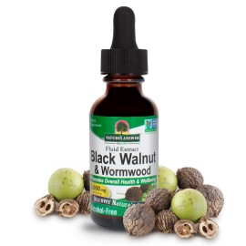 Nature\'s Answer Black Walnut and Wormwood Complex | Promotes Overall Health and Wellbeing | Super Concentrated 2,000mg | Vegan, Non-GMO, Gluten-Free & Alcohol-Free 1oz | Promotes a Healthy Gut