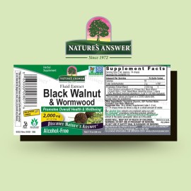 Nature\'s Answer Black Walnut and Wormwood Complex | Promotes Overall Health and Wellbeing | Super Concentrated 2,000mg | Vegan, Non-GMO, Gluten-Free & Alcohol-Free 1oz | Promotes a Healthy Gut Nature\'s Answer Black Walnut and Wormwood Complex | Promotes Overall Health and Wellbeing | Super Concentrated 2,000mg | Vegan, Non-GMO, Gluten-Free & Alcohol-Free 1oz | Promotes a Healthy Gut