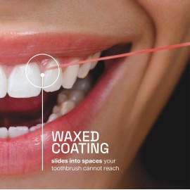 REACH Waxed Dental Floss, Cinnamon, Plaque Remover for Teeth, Shred Resistant, Floss Slides Smoothly, Easy to Use, Waxed, Deep Cleaning Teeth, Oral Care, PFAS Free, for Adults & Kids, 1 Pack, 55 yd REACH Waxed Dental Floss, Cinnamon, Plaque Remover for Teeth, Shred Resistant, Floss Slides Smoothly, Easy to Use, Waxed, Deep Cleaning Teeth, Oral Care, PFAS Free, for Adults & Kids, 1 Pack, 55 yd