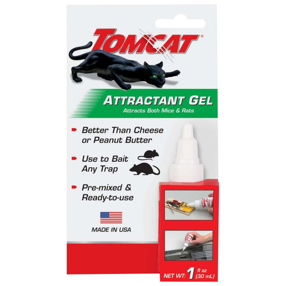 Tomcat Attractant Gel, Attracts Mice and Rats, Great Alternative to Cheese or Peanut Butter, 1 oz.