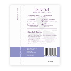 Toute Nuit Wrinkle Patches - Triangle - Face Tape for Forehead, Eyes & Lips - Hypoallergenic Anti Wrinkle Patches - 45 Count, Made in USA Toute Nuit Wrinkle Patches - Triangle - Face Tape for Forehead, Eyes & Lips - Hypoallergenic Anti Wrinkle Patches - 45 Count, Made in USA
