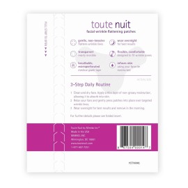 Toute Nuit Wrinkle Patches - Y Shape - Face Tape for Forehead, Between the Eyes & Around Mouth - Hypoallergenic Anti Wrinkle Patches - 20 Count, Made in USA Toute Nuit Wrinkle Patches - Y Shape - Face Tape for Forehead, Between the Eyes & Around Mouth - Hypoallergenic Anti Wrinkle Patches - 20 Count, Made in USA