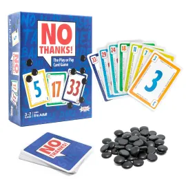 Amigo Games No Thanks! The Play or Pay Card Game - Avoid Taking Points in This Exciting & Simple Classic Card Game for Family Game Night - Perfect for Kids & Adults ages 8 & Older