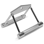 Yes4All Seated Row Double D Handle Cable Attachment - Double D Grip / Double Row Handle for Cable Attachment (Chrome)