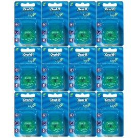 Oral-B Statin Tape Dental Floss 25m (12 Units) by Oral-B Satin Tape Mint