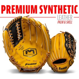 Franklin Sports Baseball and Softball Glove - Fieldmaster Adult + Youth Baseball Gloves - Men\'s + Women\'s Infield + Outfield Mitt - Right Hand Throw - 12 Franklin Sports Baseball and Softball Glove - Fieldmaster Adult + Youth Baseball Gloves - Men\'s + Women\'s Infield + Outfield Mitt - Right Hand Throw - 12