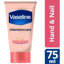Vaseline Hand Cream for Very Dry Hands, Intensive Care Healthy Hands Stronger Nails Cream 75 ml