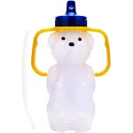 TalkTools Honey Bear Straw Cup, Dishwasher Safe Baby Drinking Bottle, Premium Food-Grade Material, Honeybear Sippy Cup for Ages 4+ Months, Trainer for Babies, Kids and Toddlers (Single 7oz)