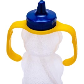 TalkTools Honey Bear Straw Cup, Dishwasher Safe Baby Drinking Bottle, Premium Food-Grade Material, Honeybear Sippy Cup for Ages 4+ Months, Trainer for Babies, Kids and Toddlers (Single 7oz)