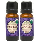 US Organic 100% Pure Lavender Essential Oil, Directly sourced from Bulgaria, USDA Certified Organic, Undiluted, for Diffuser, Humidifier, Massage, Skin, Hair Care, Non GMO, 10 ml 2 Pack