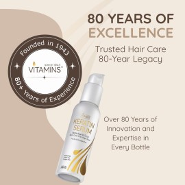 VITAMINS hair cosmetics Keratin Protein Hair Serum - Anti Frizz Control Hair Oil Repair Treatment - Gloss Shine & Heat Protectant for Frizzy Dry Damaged Locks VITAMINS hair cosmetics Keratin Protein Hair Serum - Anti Frizz Control Hair Oil Repair Treatment - Gloss Shine & Heat Protectant for Frizzy Dry Damaged Locks