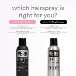 VERB Ghost Flexible Hairspray - Weightless Medium Hold - Infused with Moringa Oil - Anti-Frizz + Promotes Radiant Shine - for All Hair Types, 7 oz VERB Ghost Flexible Hairspray - Weightless Medium Hold - Infused with Moringa Oil - Anti-Frizz + Promotes Radiant Shine - for All Hair Types, 7 oz