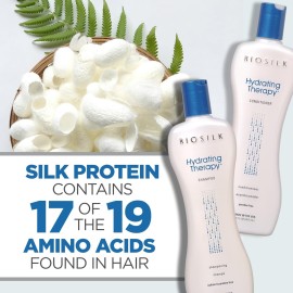 BioSilk Hydrating Therapy Shampoo & Conditioner, Replenishes Hair Moisture & Coarse Hair, Sulfate, Paraben, & Cruelty-Free, 12 Oz (2 Count) BioSilk Hydrating Therapy Shampoo & Conditioner, Replenishes Hair Moisture & Coarse Hair, Sulfate, Paraben, & Cruelty-Free, 12 Oz (2 Count)