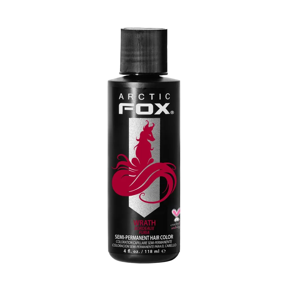 ARCTIC FOX Vegan and Cruelty-Free Semi-Permanent Hair Color Dye (4 Fl Oz, WRATH) ARCTIC FOX Vegan and Cruelty-Free Semi-Permanent Hair Color Dye (4 Fl Oz, WRATH)