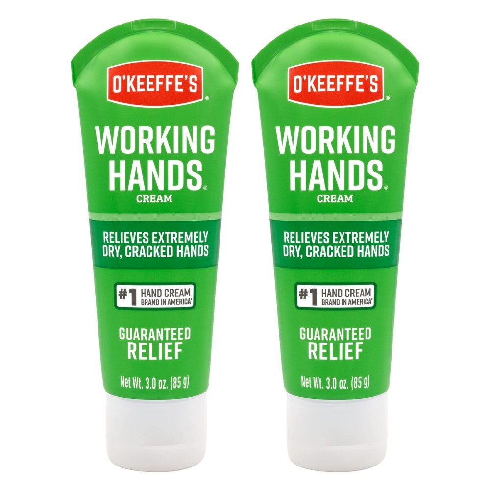O\'Keeffe\'s Working Hands Hand Cream; Relieves and Repairs Extremely Dry Hands; 3 oz Tube; (Pack of 2) O\'Keeffe\'s Working Hands Hand Cream; Relieves and Repairs Extremely Dry Hands; 3 oz Tube; (Pack of 2)