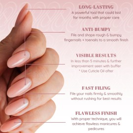 Tammy Taylor 100/180 Grit Nail Files for Acrylic Nails | Peel and Stick Disposable Zebra Coarse Nail File for Shaping Nail Art and Acrylic Nail Powder w/Professional Emery Boards for Nails | 10 Pack Tammy Taylor 100/180 Grit Nail Files for Acrylic Nails | Peel and Stick Disposable Zebra Coarse Nail File for Shaping Nail Art and Acrylic Nail Powder w/Professional Emery Boards for Nails | 10 Pack