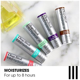 ChapStick Total Hydration Coconut Lip Balm Tube, Hydrating Coconut ChapStick for Lip Care - 0.12 Oz ChapStick Total Hydration Coconut Lip Balm Tube, Hydrating Coconut ChapStick for Lip Care - 0.12 Oz