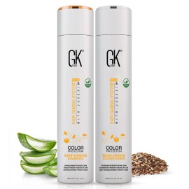 GK Hair Moisturizing Shampoo and Conditioner Set for Color Treated Hairs, Sulfate, Paraben, and Dye Free, with Global Keratin Naturally Derived Clean Ingredients (10.1 Fl Oz x 2) GK Hair Moisturizing Shampoo and Conditioner Set for Color Treated Hairs, Sulfate, Paraben, and Dye Free, with Global Keratin Naturally Derived Clean Ingredients (10.1 Fl Oz x 2)