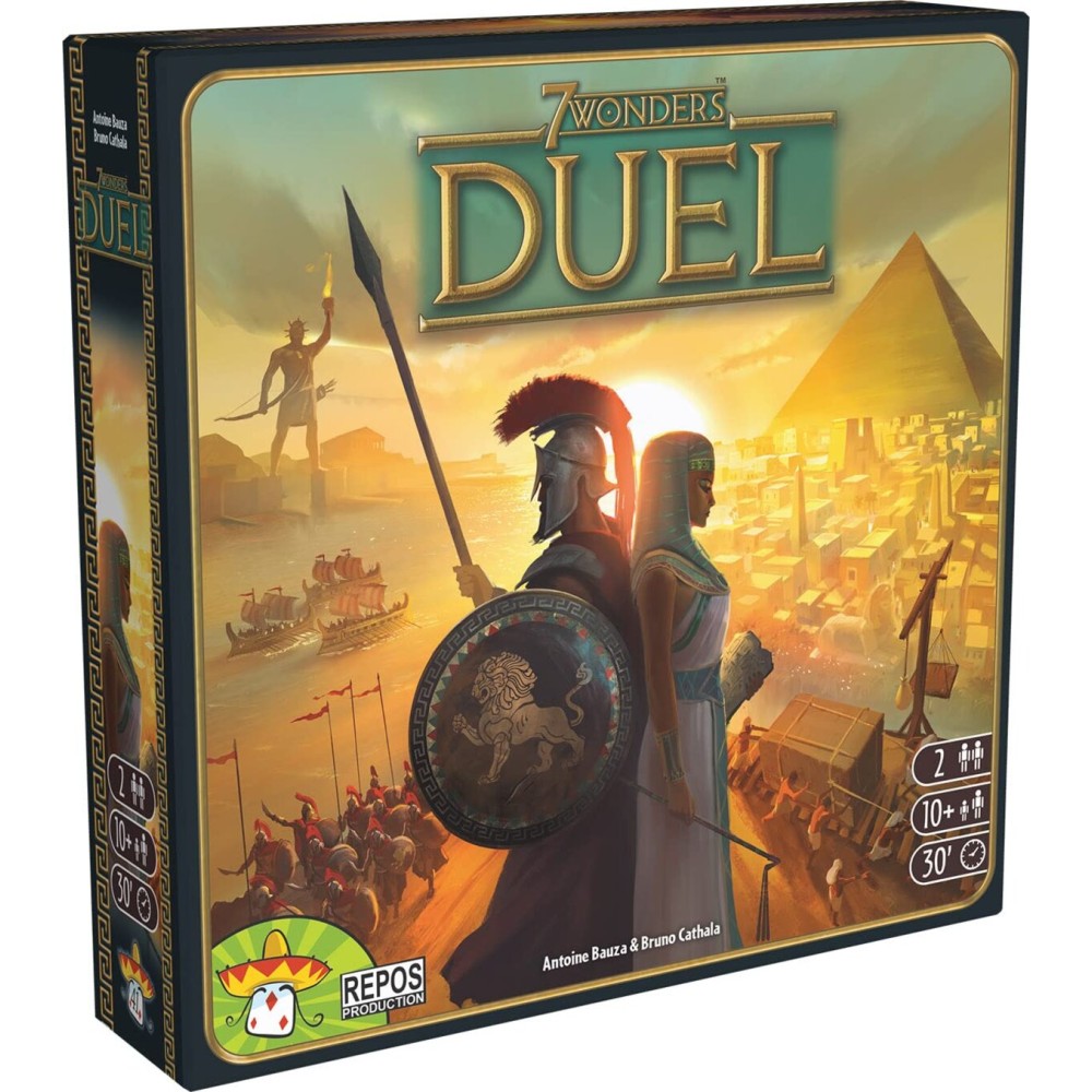 Asmodee 7 Wonders Duel Board Game BASE GAME - Intense Two-Player Battles in the Ancient World, Strategy Game for Kids and Adults, Ages 10+, 2 Players, 30 Minute Playtime Asmodee 7 Wonders Duel Board Game BASE GAME - Intense Two-Player Battles in the Ancient World, Strategy Game for Kids and Adults, Ages 10+, 2 Players, 30 Minute Playtime