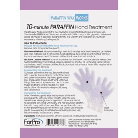 Paraffin Wax Works 10-Minute Paraffin Hand Treatment, Relaxing Lavender, Spa and Home Treatment Gloves, One-Pair Paraffin Wax Works 10-Minute Paraffin Hand Treatment, Relaxing Lavender, Spa and Home Treatment Gloves, One-Pair