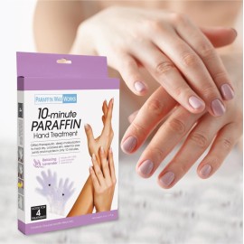 Paraffin Wax Works 10-Minute Paraffin Hand Treatment, Relaxing Lavender, Spa and Home Treatment Gloves, One-Pair Paraffin Wax Works 10-Minute Paraffin Hand Treatment, Relaxing Lavender, Spa and Home Treatment Gloves, One-Pair