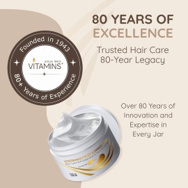 VITAMINS hair cosmetics Keratin Hair Mask Deep Conditioner - Biotin Collagen Protein & Castor Oil Repair for Dry Damaged Hair - Conditioning Treatment for Curly or Straight Thin Fine Locks VITAMINS hair cosmetics Keratin Hair Mask Deep Conditioner - Biotin Collagen Protein & Castor Oil Repair for Dry Damaged Hair - Conditioning Treatment for Curly or Straight Thin Fine Locks