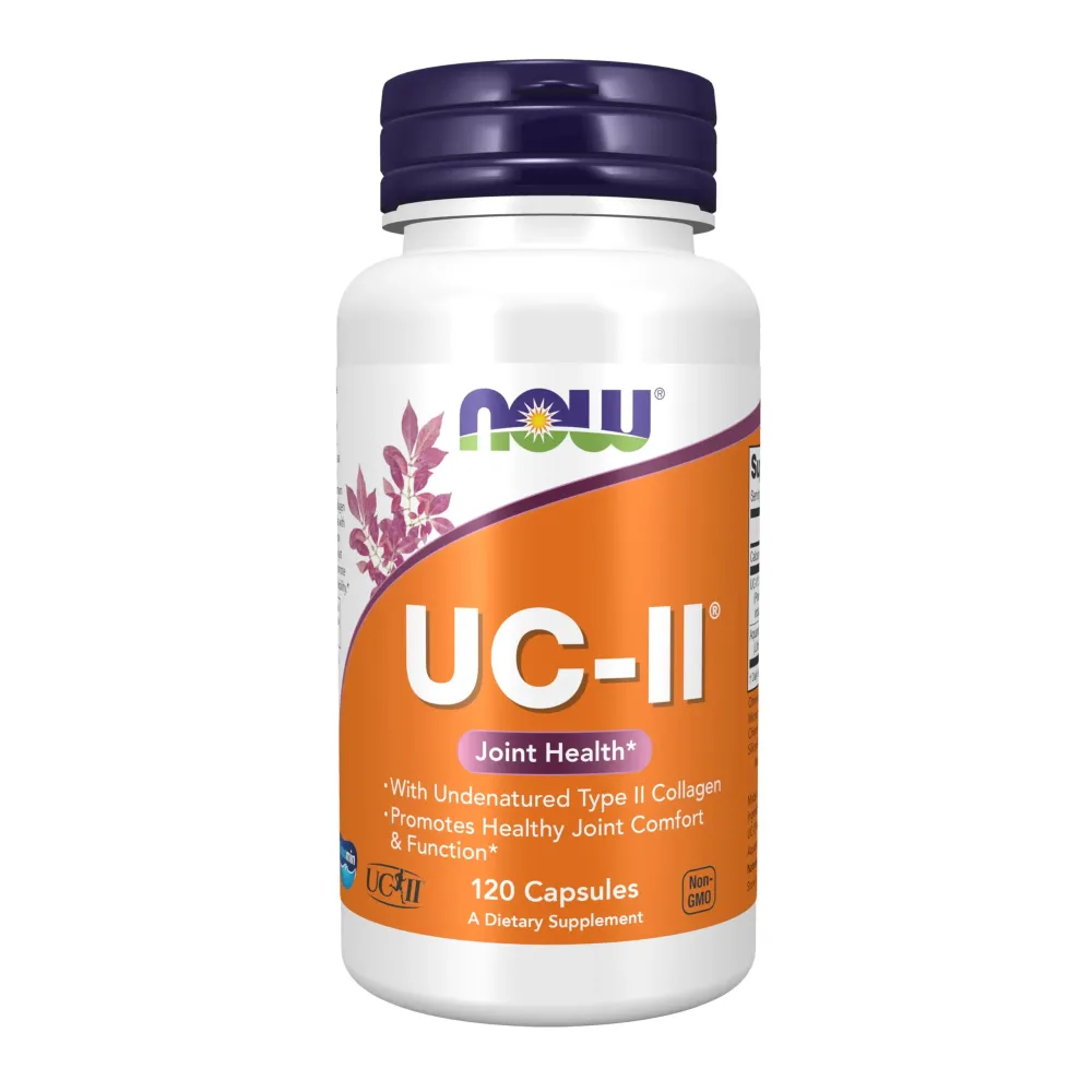 NOW Foods Supplements, UC-II Type II Collagen with Undenatured Type II Collagen, 120 Veg Capsules NOW Foods Supplements, UC-II Type II Collagen with Undenatured Type II Collagen, 120 Veg Capsules