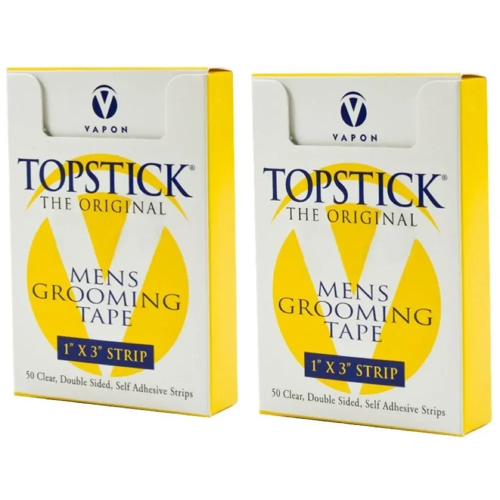Vapon Topstick 1 X 3 - 50 Strips in each box (2 boxes) Hypo-Allergenic All Purpose Clear Double Tape