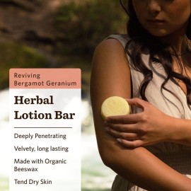 Moon Valley Organics Herbal Lotion Bar in Bergamot Geranium, Moon Melt Bar, Calendula and Comfrey, Beeswax, Heal and Restore Chapped Skin, Soothing Moon Valley Organics Herbal Lotion Bar in Bergamot Geranium, Moon Melt Bar, Calendula and Comfrey, Beeswax, Heal and Restore Chapped Skin, Soothing
