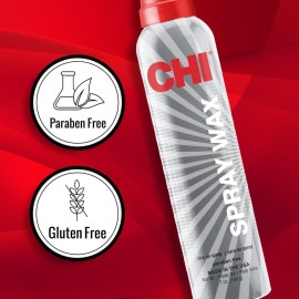 CHI Spray Wax, Hair Spray For Creating Textured Looks That Last, Leaves A Touchable Finish, Sulfate, Paraben & Cruelty-Free, 7 Oz CHI Spray Wax, Hair Spray For Creating Textured Looks That Last, Leaves A Touchable Finish, Sulfate, Paraben & Cruelty-Free, 7 Oz