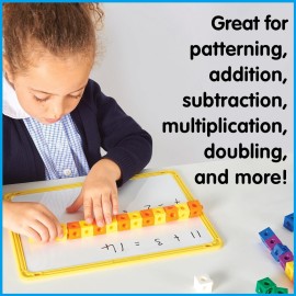 edxeducation Linking Cubes | Set of 100 | Connecting and Counting Snap Blocks for Construction and Early Math | For Preschool and Elementary Aged Kids edxeducation Linking Cubes | Set of 100 | Connecting and Counting Snap Blocks for Construction and Early Math | For Preschool and Elementary Aged Kids