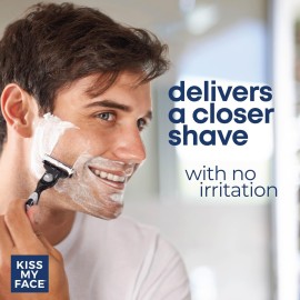 Kiss My Face Fragrance Free Moisture Shave, 4 In 1 Shaving Cream, Cruelty Free And Vegan, With Added Olive Oil And Aloe Leaf Extract, Vitamin E Rich, 11 fl Oz Pump Bottle Kiss My Face Fragrance Free Moisture Shave, 4 In 1 Shaving Cream, Cruelty Free And Vegan, With Added Olive Oil And Aloe Leaf Extract, Vitamin E Rich, 11 fl Oz Pump Bottle