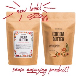 Better Shea Butter Cocoa Butter - 8 oz Block, Deeply Moisturizes Skin, Diminishes Scars, Stretch Marks, Soothes Dry Skin