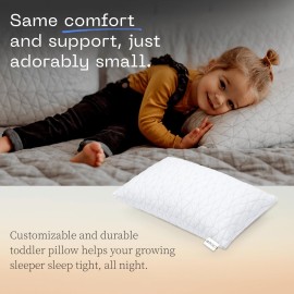 Coop Home Goods Original Toddler Adjustable Pillow, Soft, Breathable, Washable Mini Bed Pillow for Kids with Premium Memory Foam and Zippered Cover, CertiPUR-US/GREENGUARD Gold Coop Home Goods Original Toddler Adjustable Pillow, Soft, Breathable, Washable Mini Bed Pillow for Kids with Premium Memory Foam and Zippered Cover, CertiPUR-US/GREENGUARD Gold