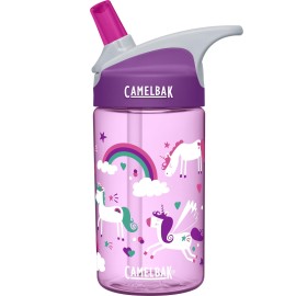 CamelBak Eddy Kids Big Bite Valve Straw Water Bottle Unicorns, 12oz