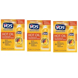 Vo5 Hot Oil Therapy Treatment 2 Count 0.5 Ounce (14ml) (3 Pack)