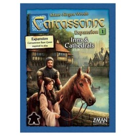 Z-Man Games Carcassonne Inns & Cathedrals EXPANSION 1 | Board Game for Adults and Family | Strategy,Medieval Adventure Board Game | 2-6 Players | Made by Z-Man Games